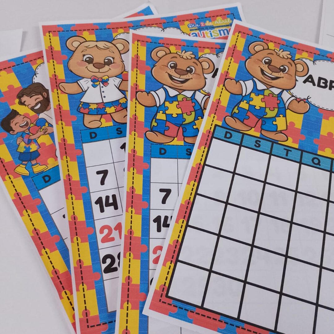 Calendário Abril Autismo