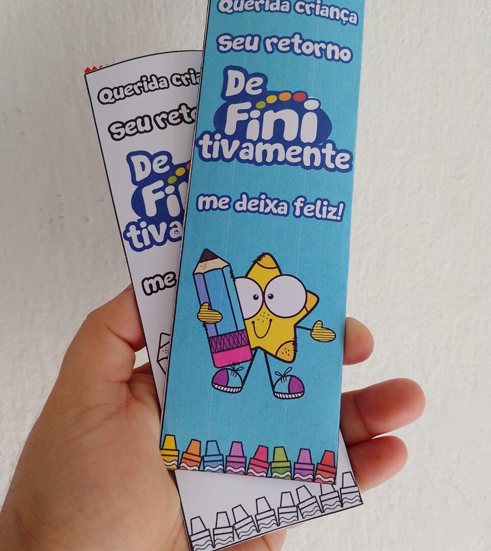 Cartão deFINItivamente retorno das aulas