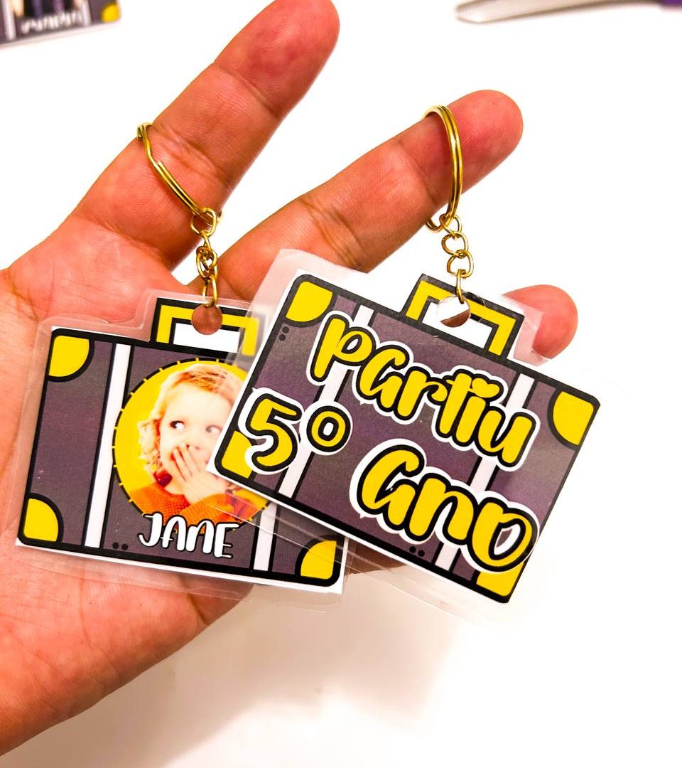 Chaveiros partiu.... Editável Canva