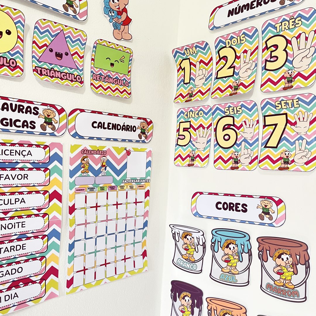 Kit sala de aula Turma da Mônica