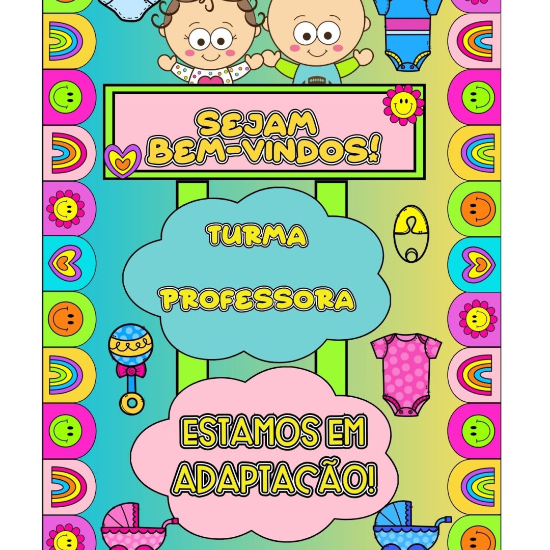 Painel de porta Berçário e Maternal