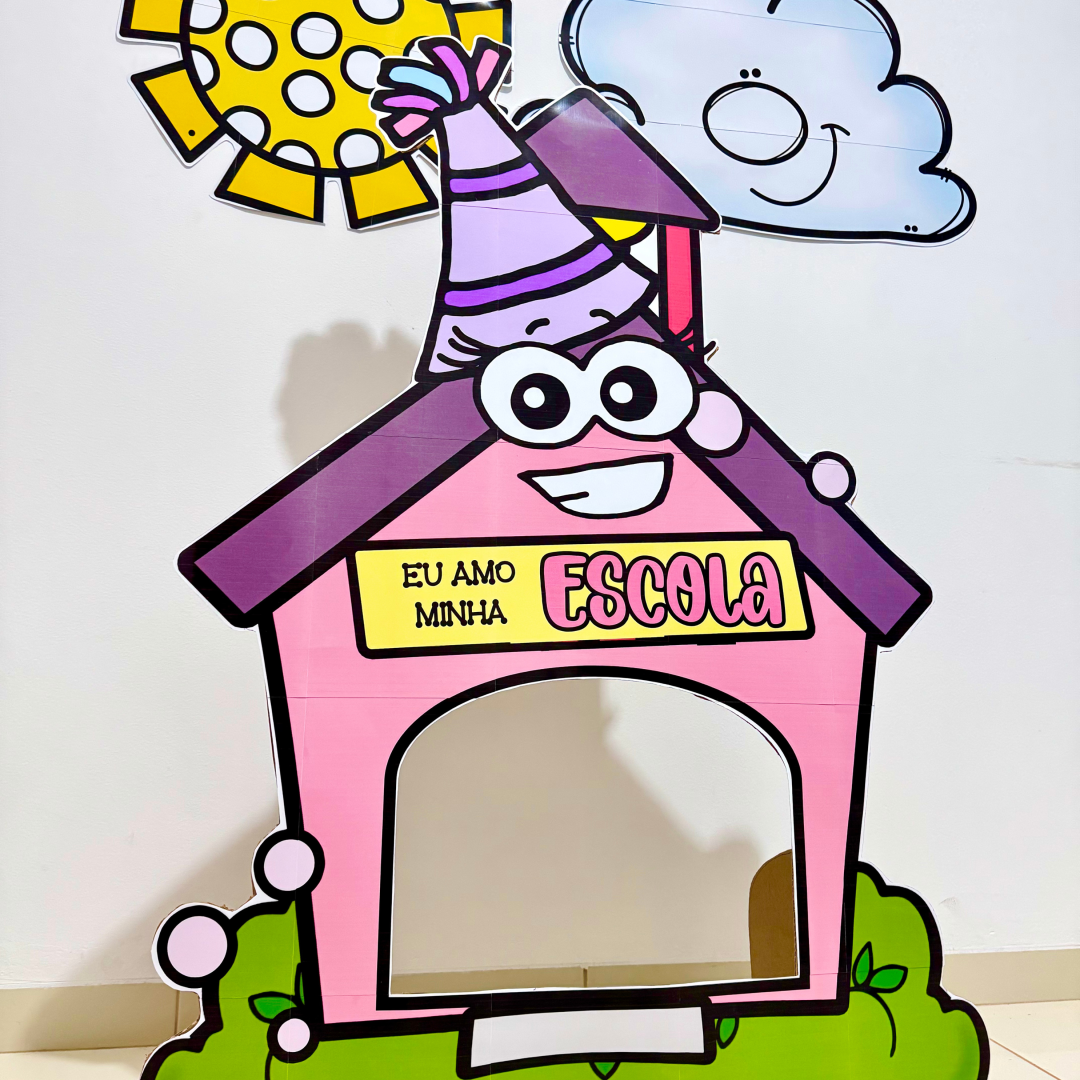Dia da escola - painel para foto