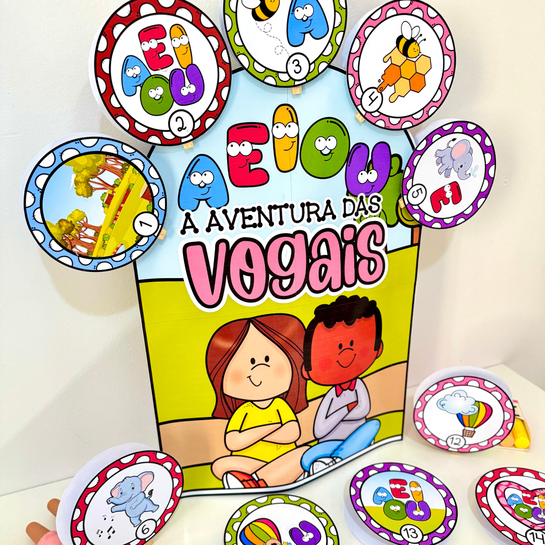 A aventura das vogais - Luva gigante