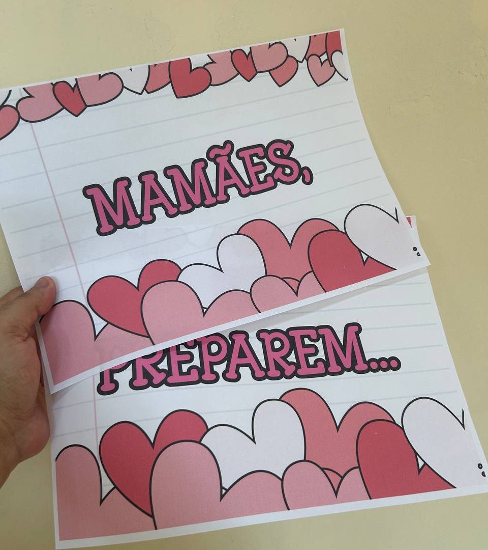 Convite dia das mães colorido