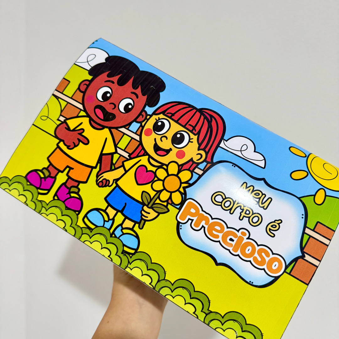 Maio laranja - Meu corpo é precioso - livro 3D