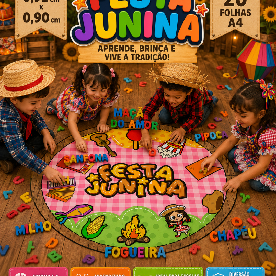 Tapete de atividades juninas