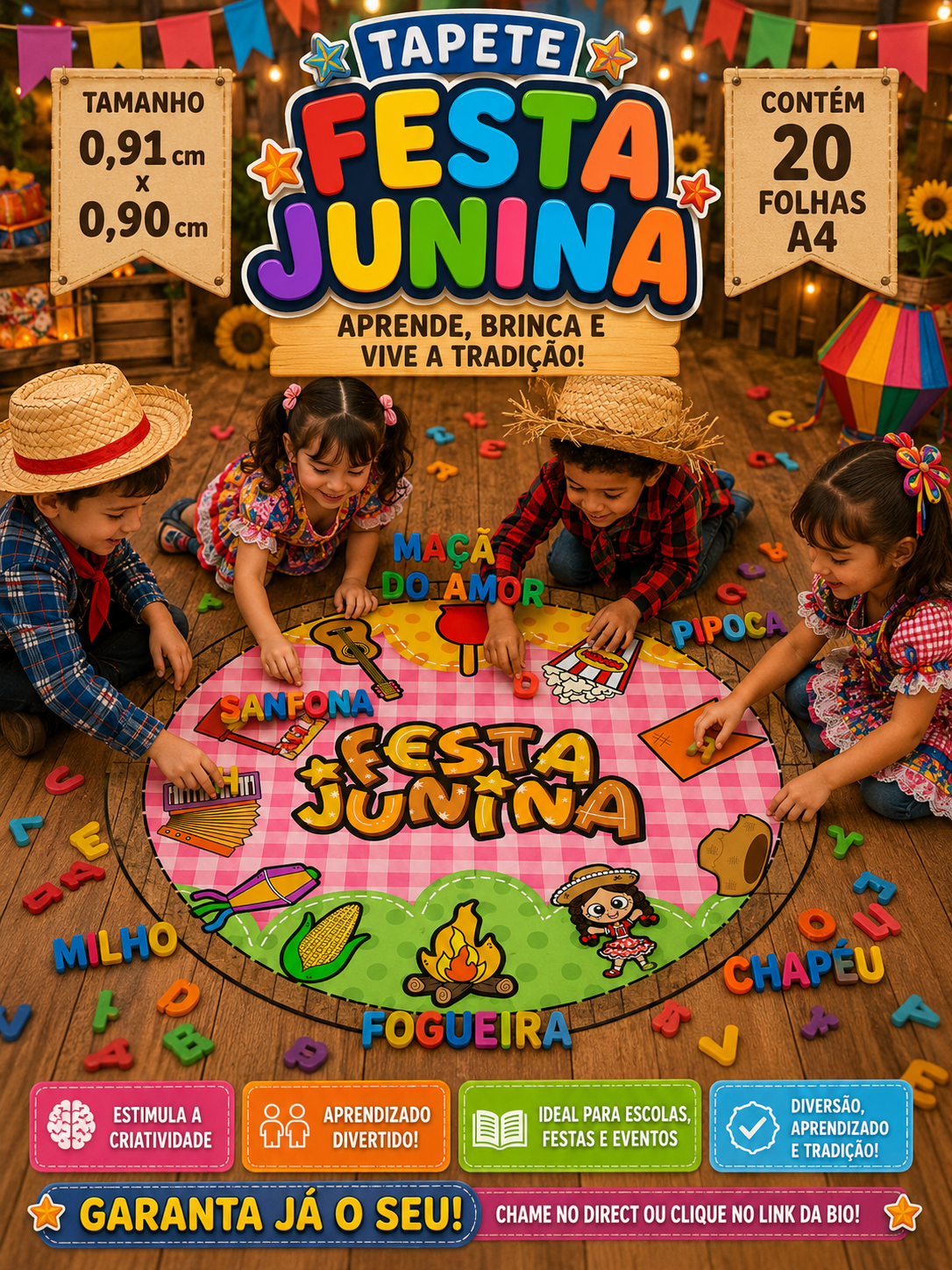 Tapete de atividades juninas