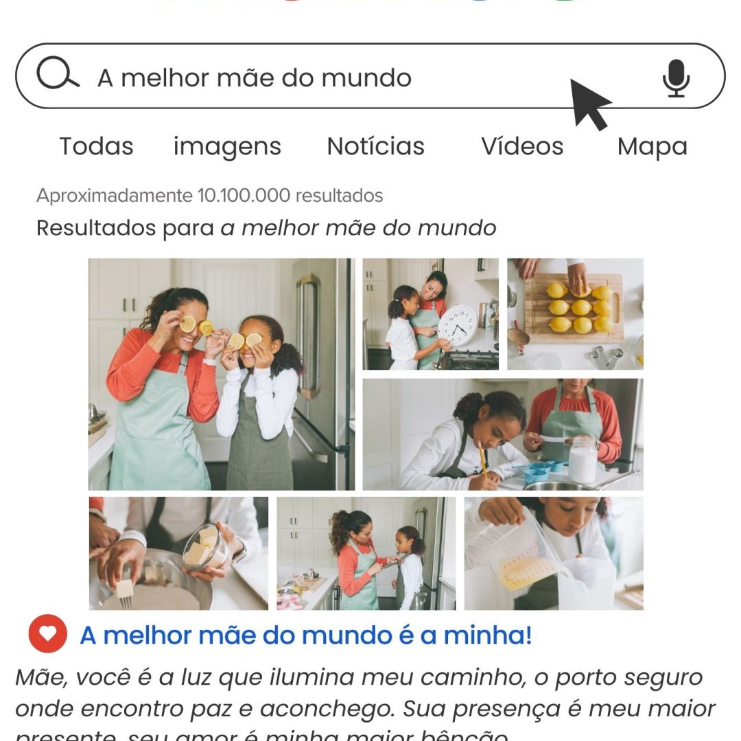 Painel dia das mães Google
