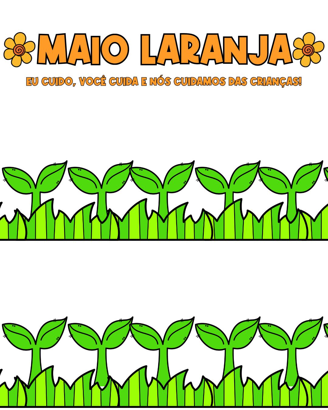 Cartaz coletivo maio laranja