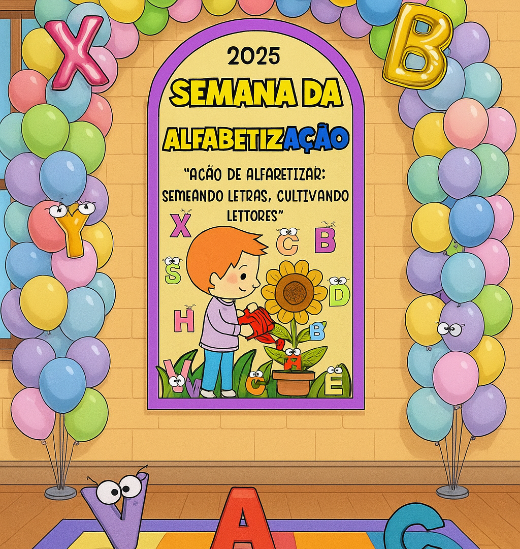 Painel Semana da alfabetização