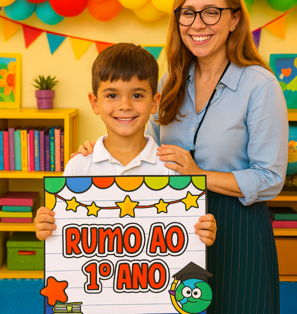 Placa para foto rumo ao...