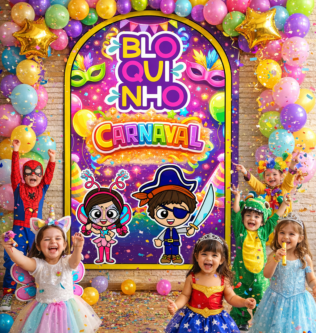 Painel Bloquinho de carnaval