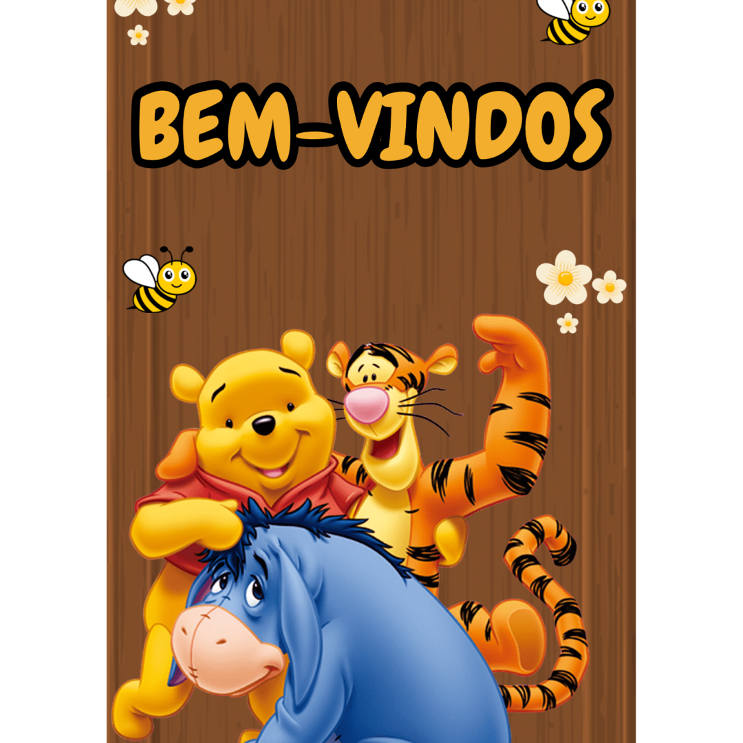 Painel de porta Ursinho Pooh