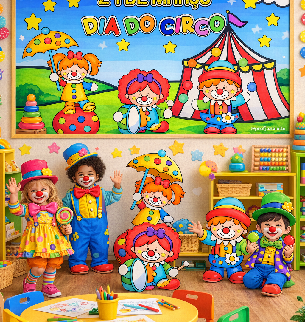 Painel circo retângular