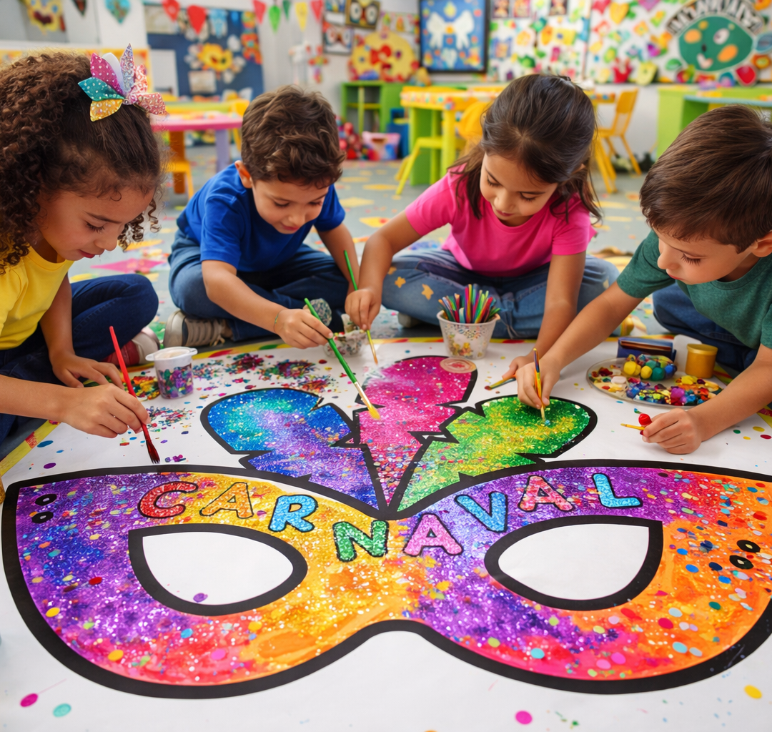 Cartaz para pintura carnaval