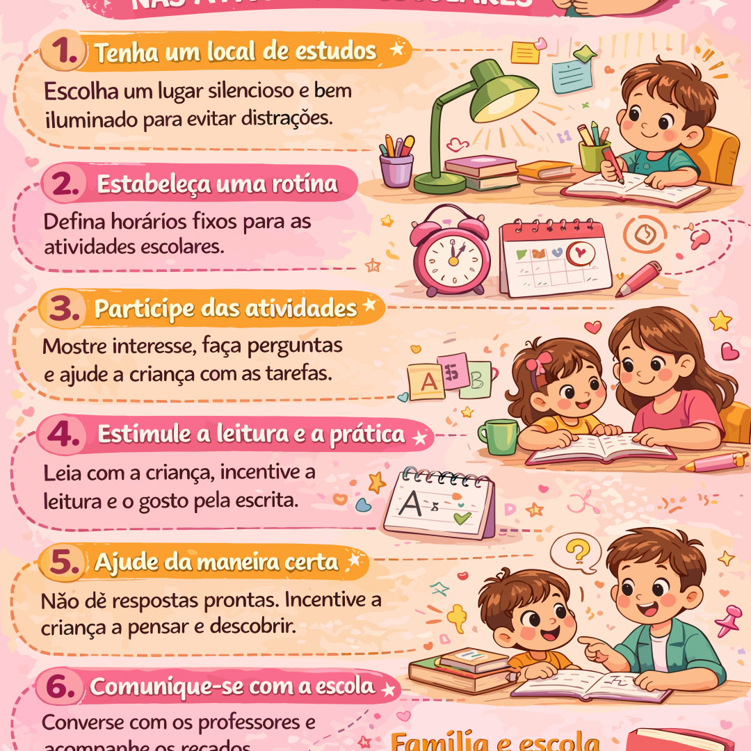 Cartaz família e escola