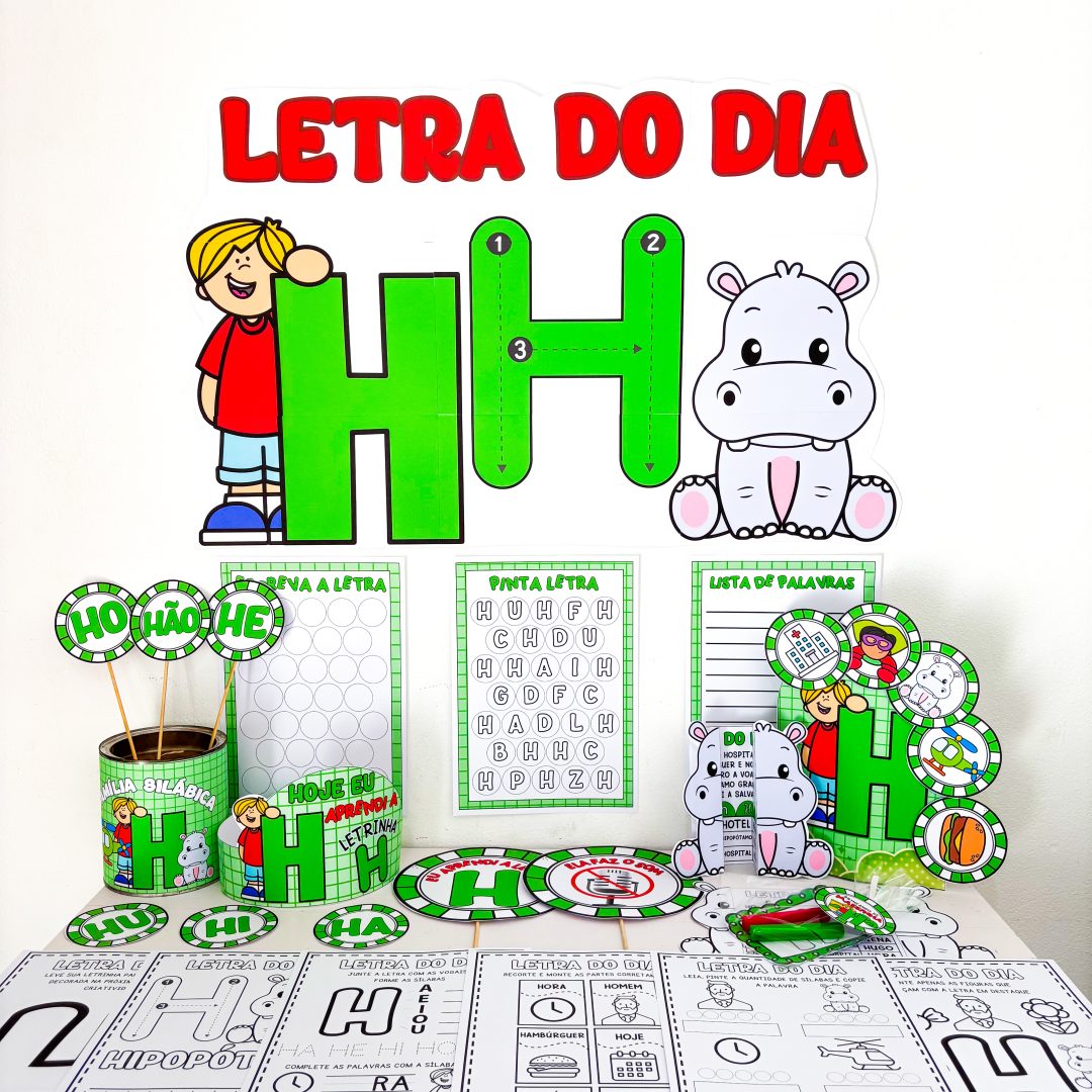 Letra H - Kit completo
