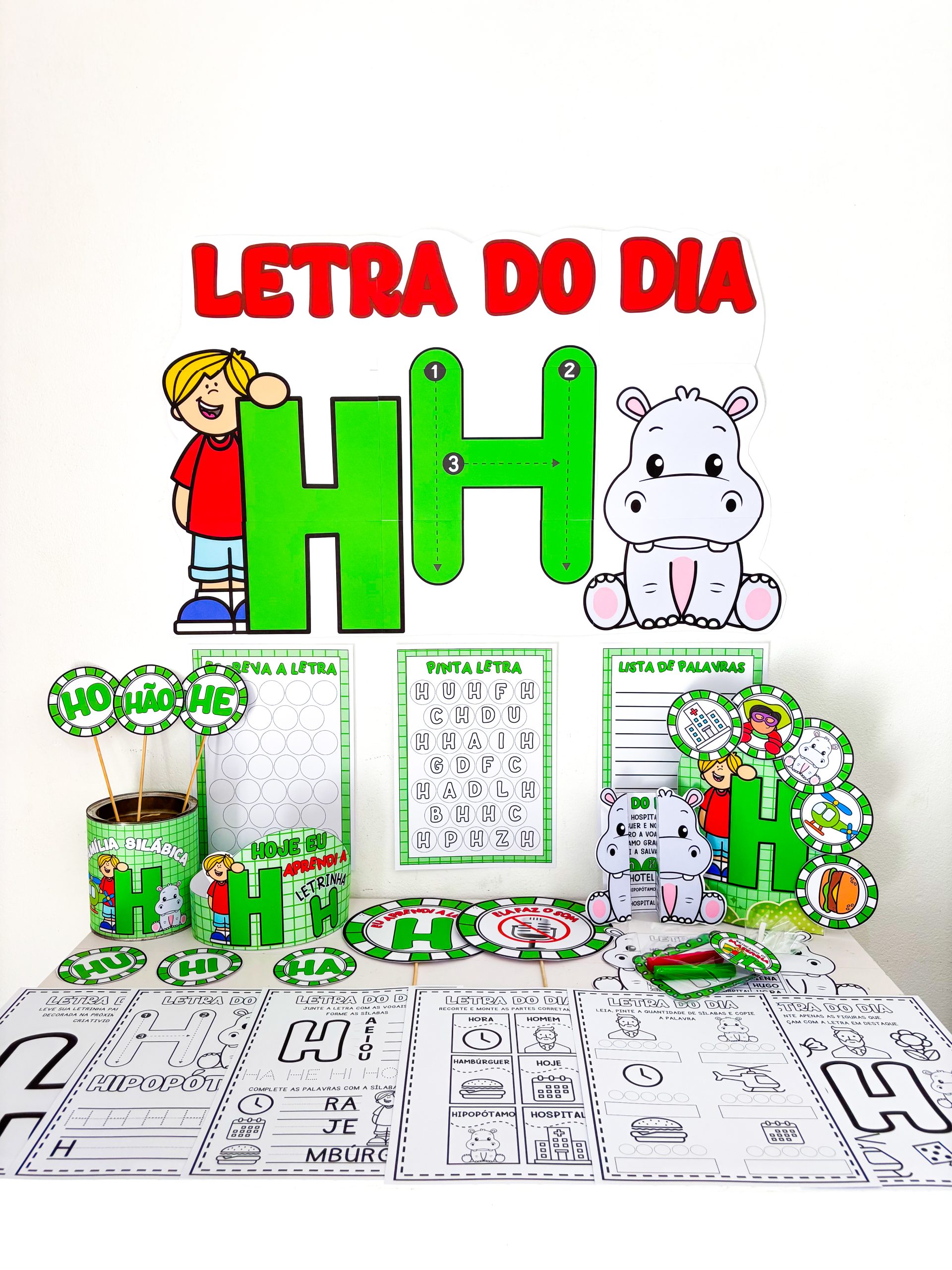 Letra H - Kit completo