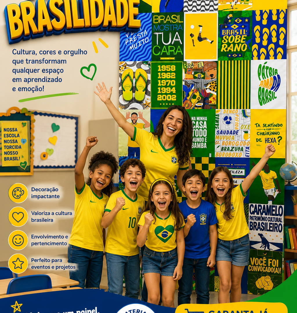Painel brasilidade - Lambe-lambe