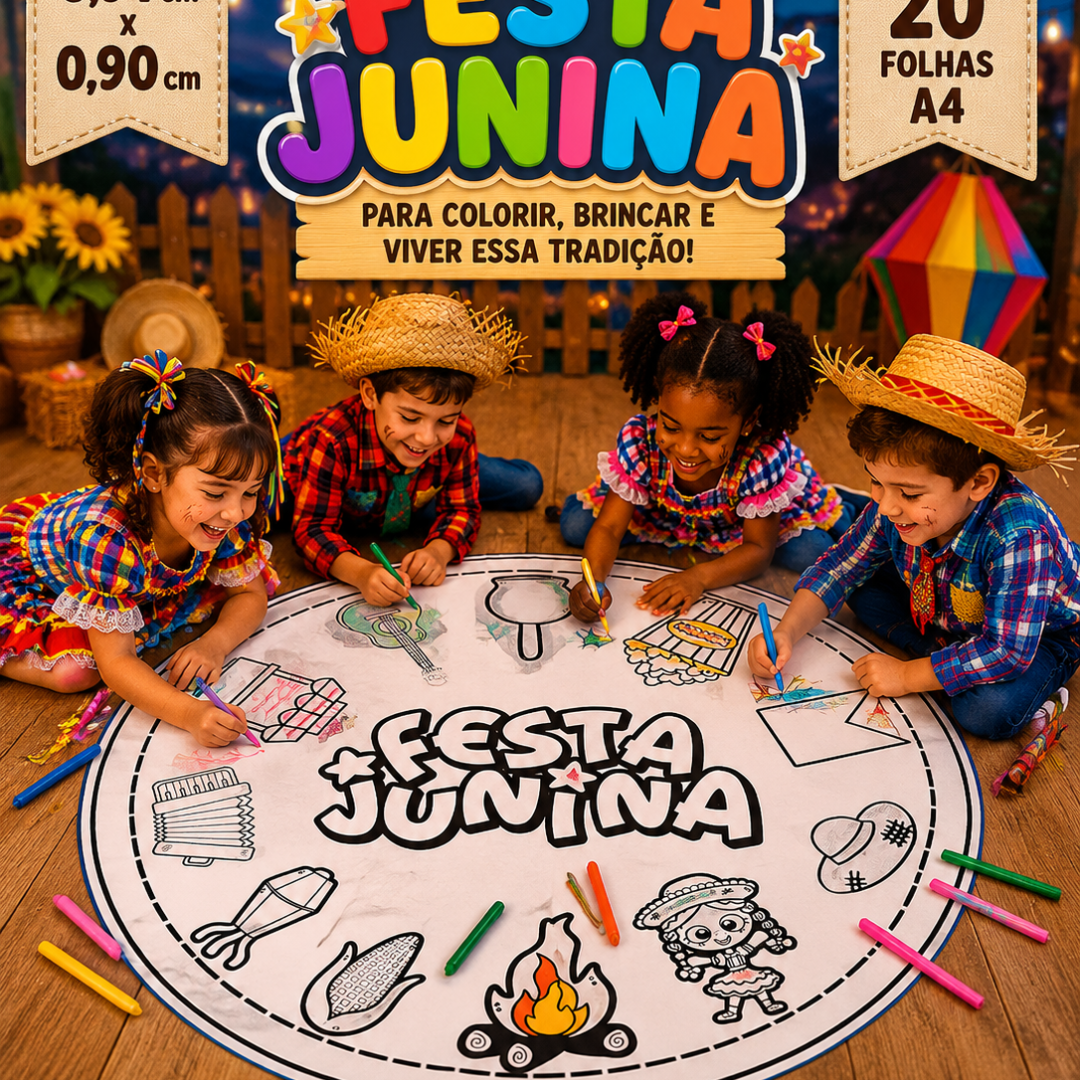 Tapete de pintura junino