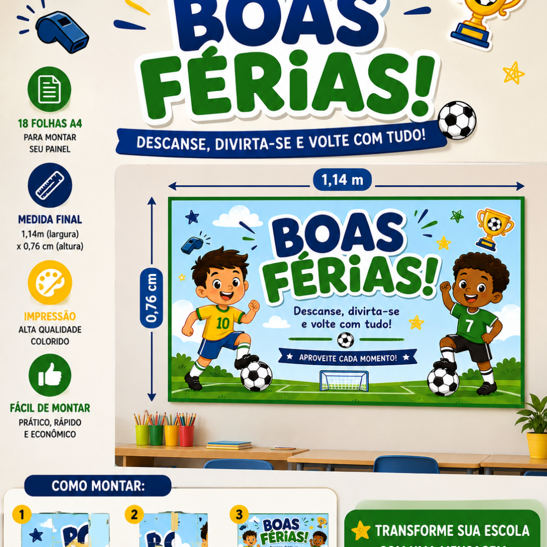 Painel férias escolares