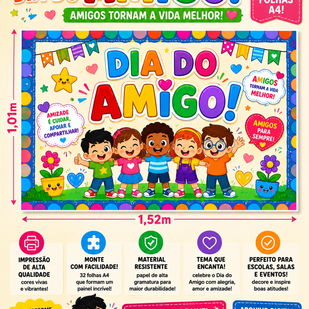 Painel dia do amigo