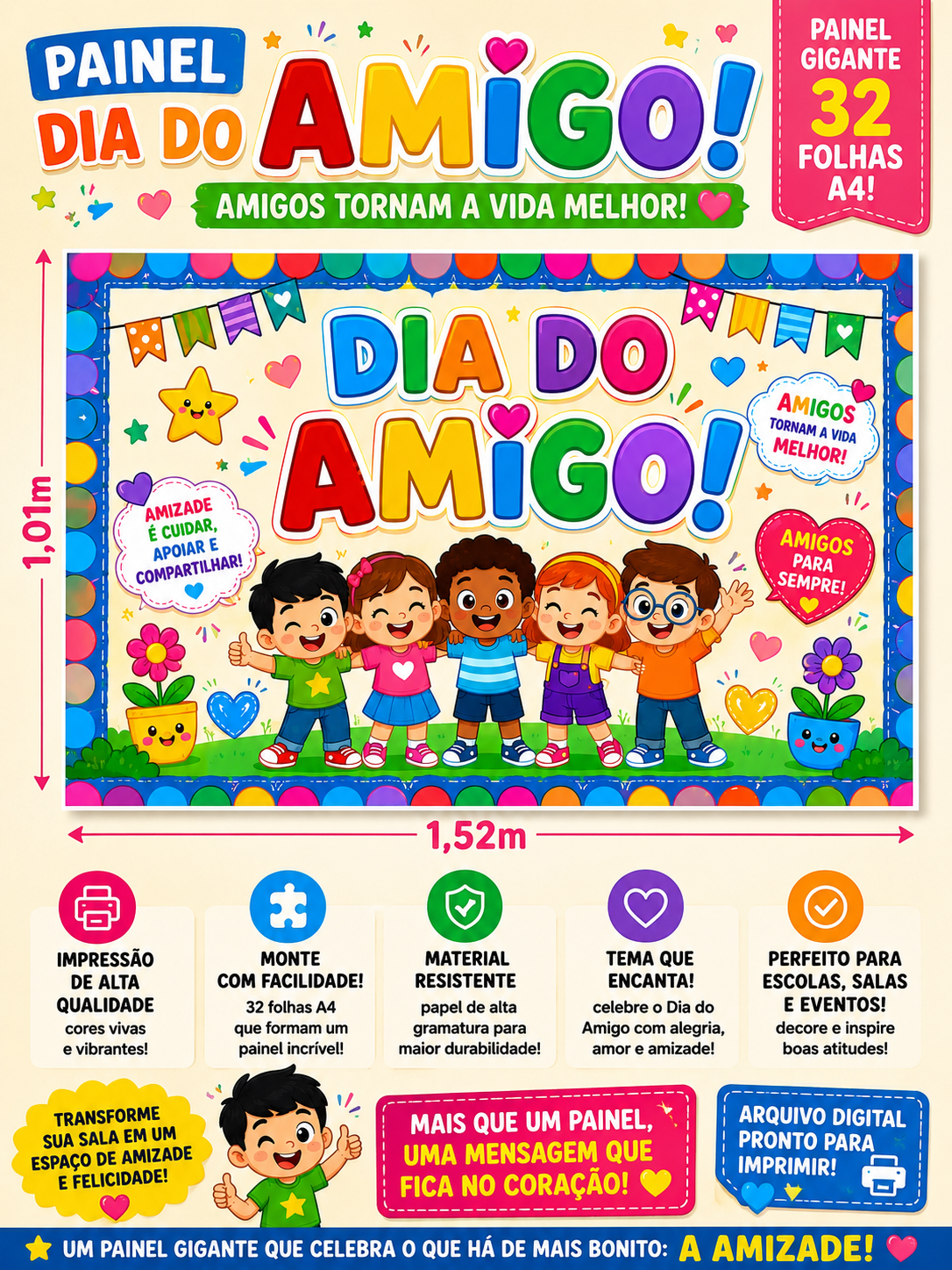 Painel dia do amigo