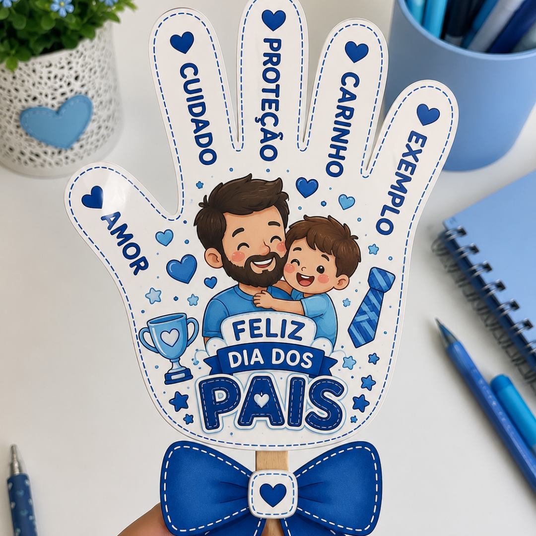 Lembrancinha mão papai