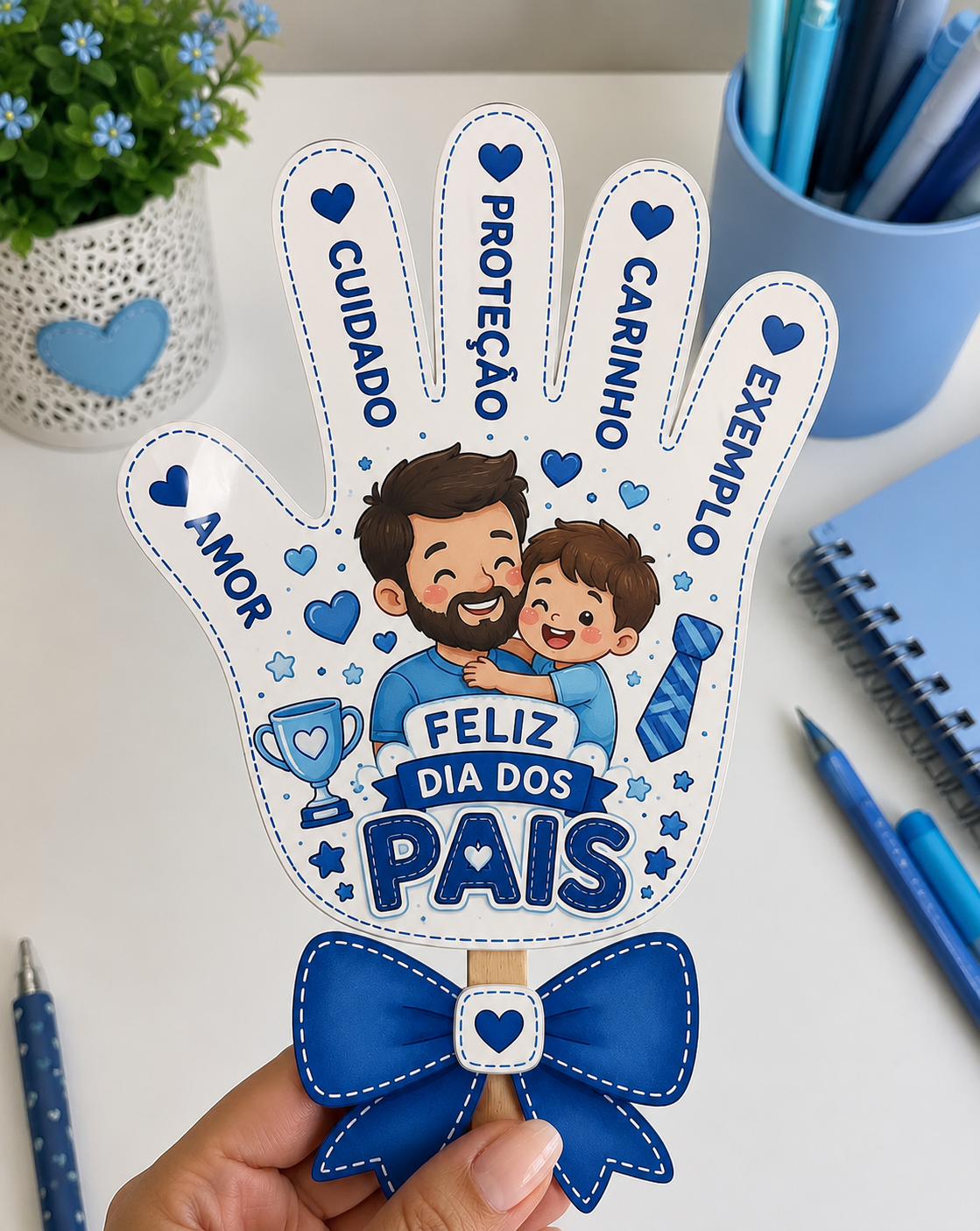 Lembrancinha mão papai