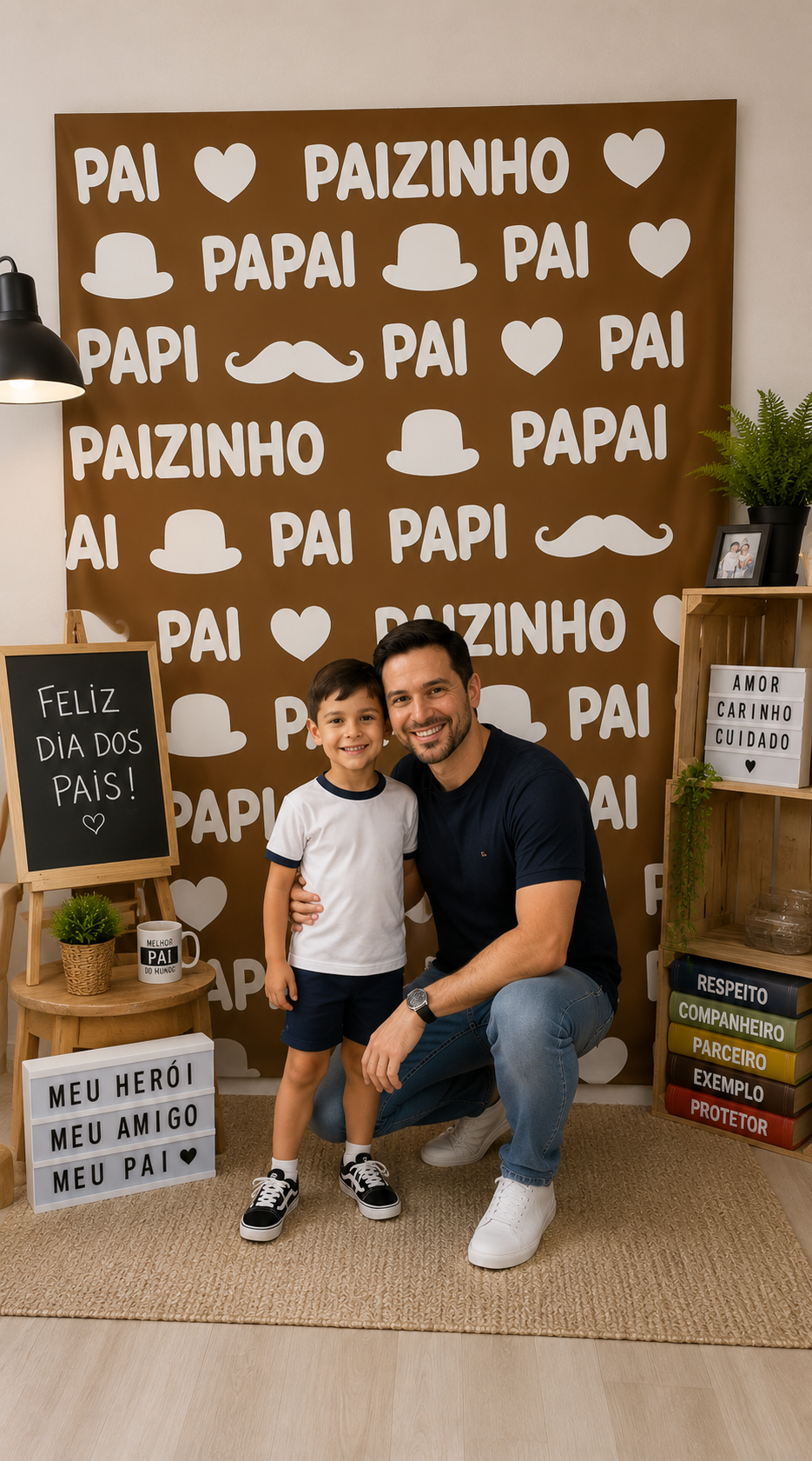 Painel dia dos pais cenário marrom - Imagem 2
