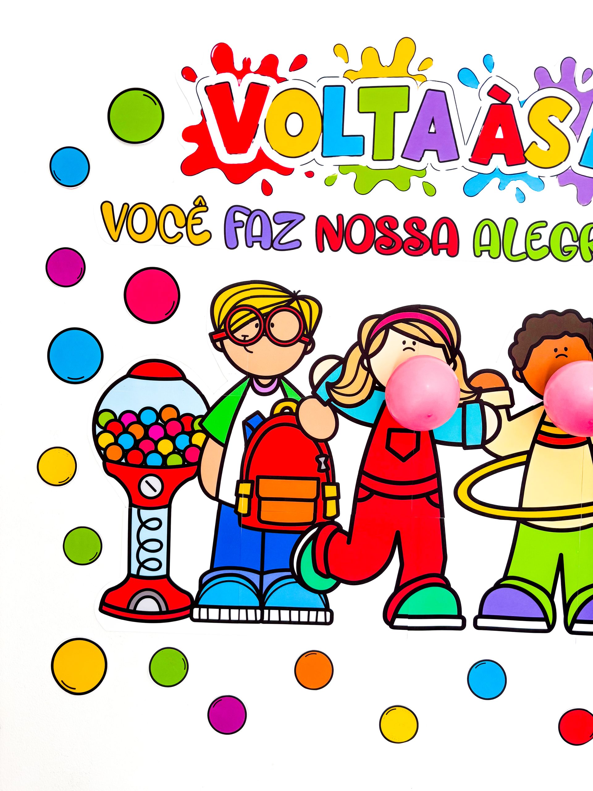 Painel volta às aulas chiclete - Imagem 2