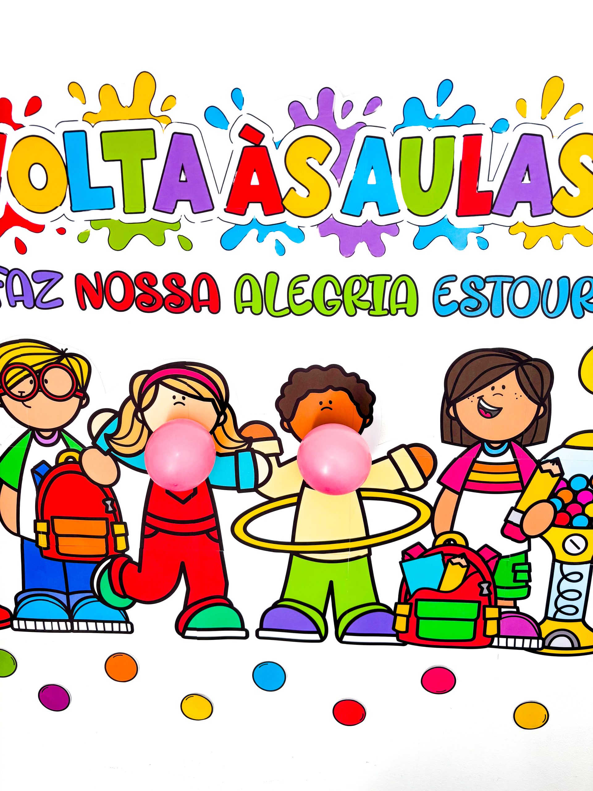 Painel volta às aulas chiclete - Imagem 4