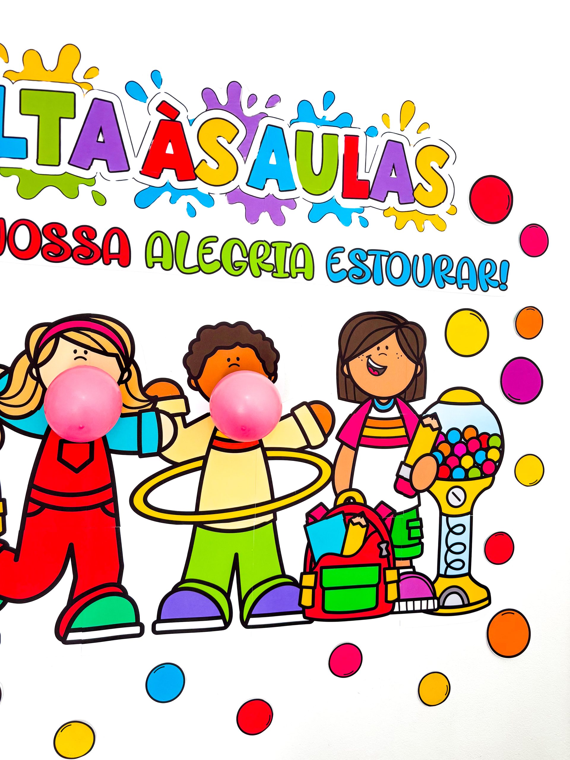 Painel volta às aulas chiclete - Imagem 5