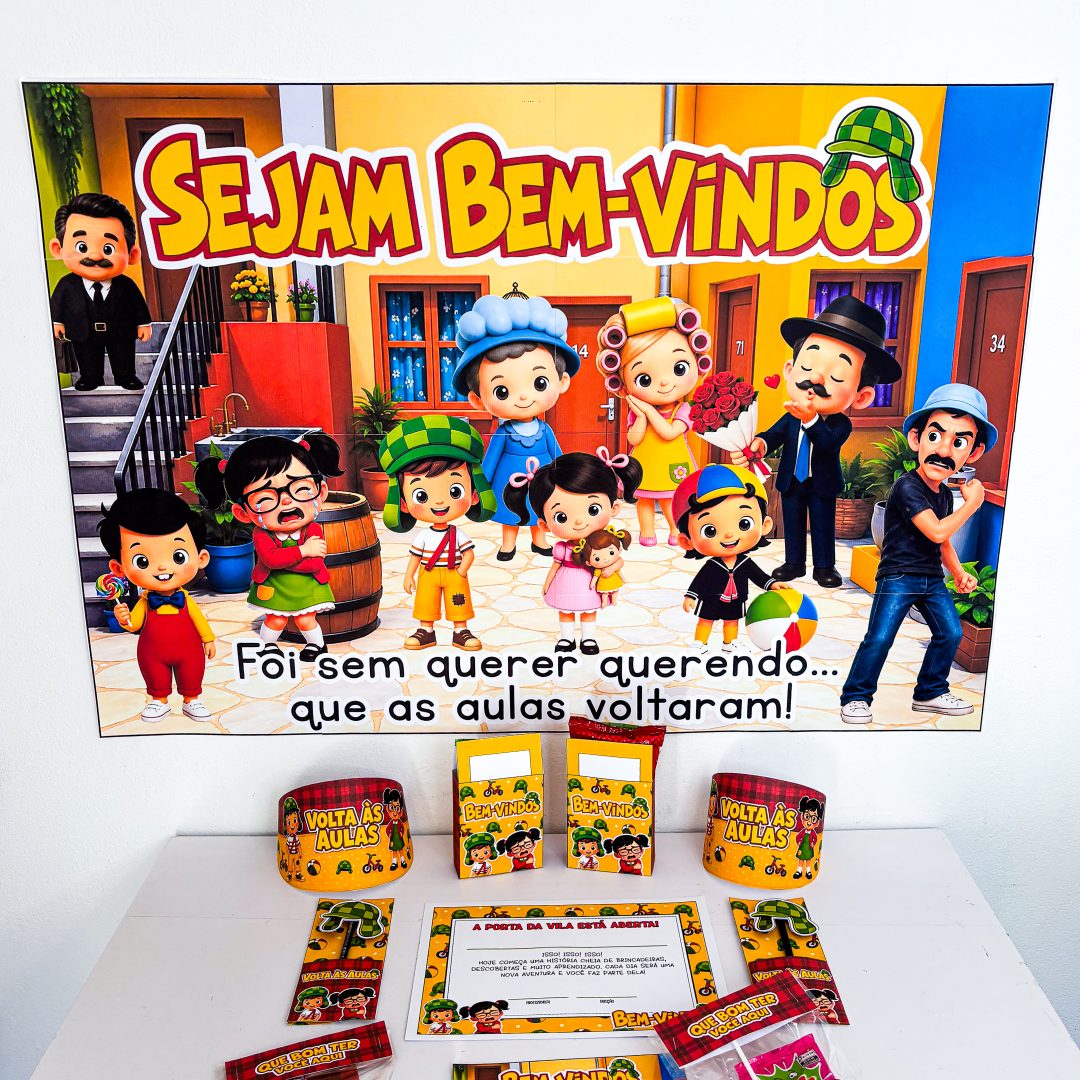 Volta às aulas Turma do Chaves