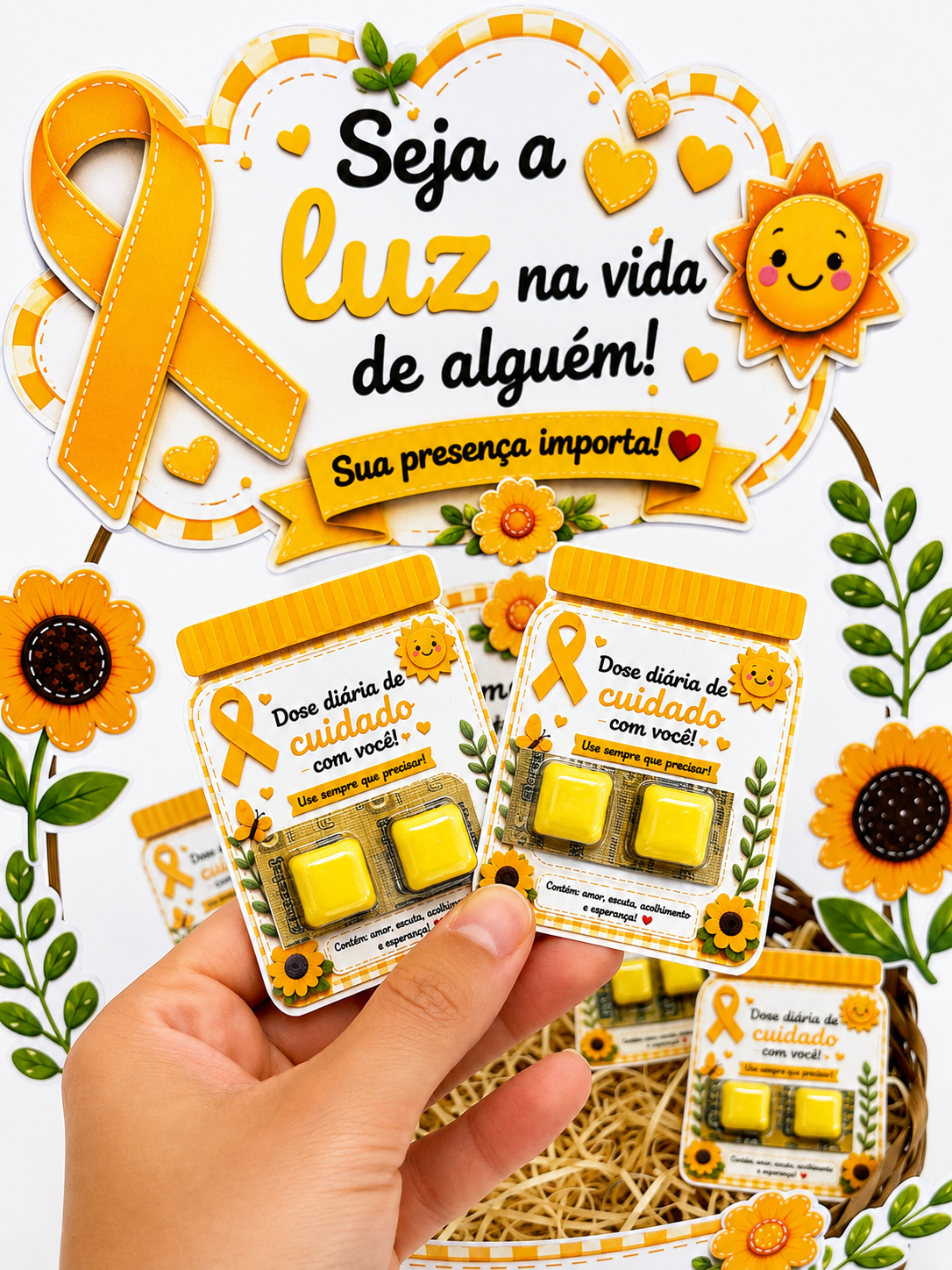 Cesta Setembro amarelo - Imagem 4