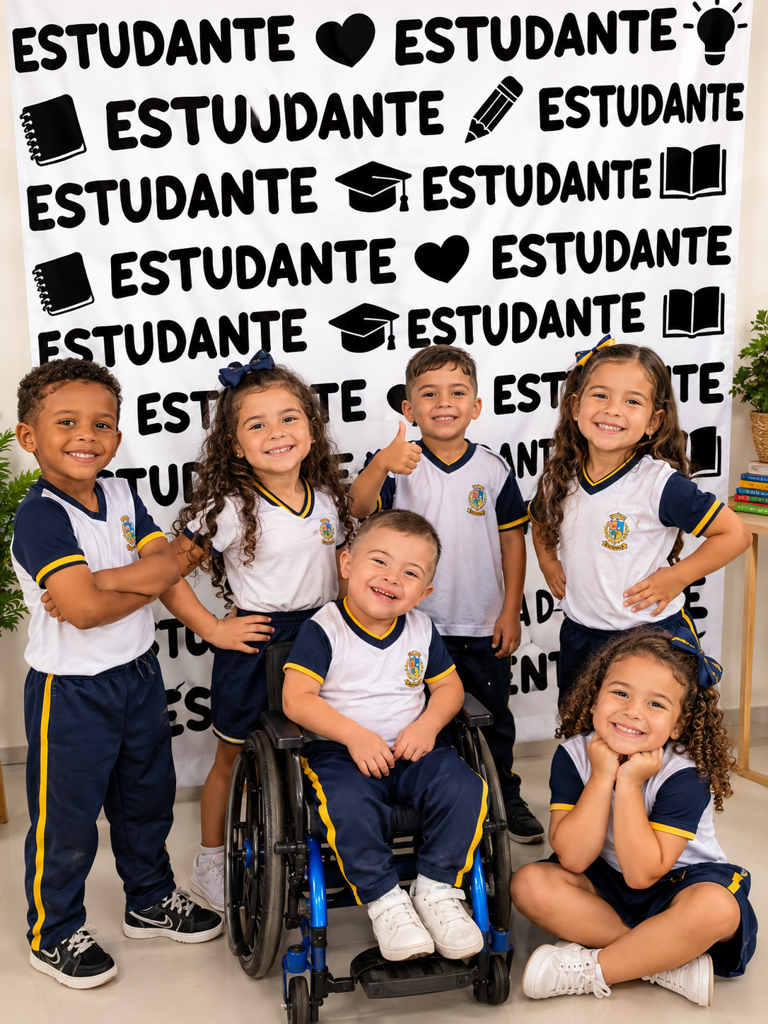 Dia do estudante cenário