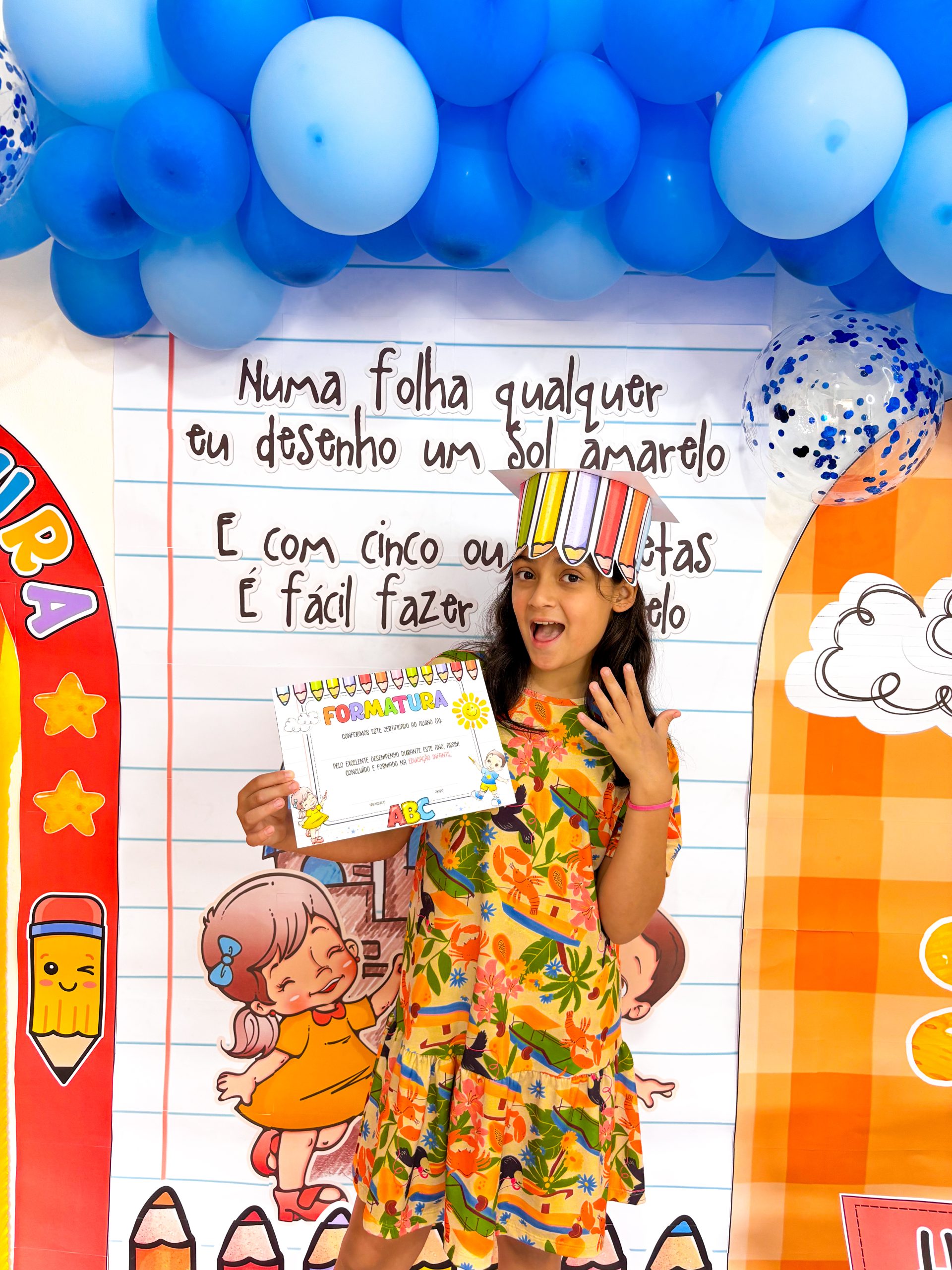 Cenário formatura aquarela - Imagem 3