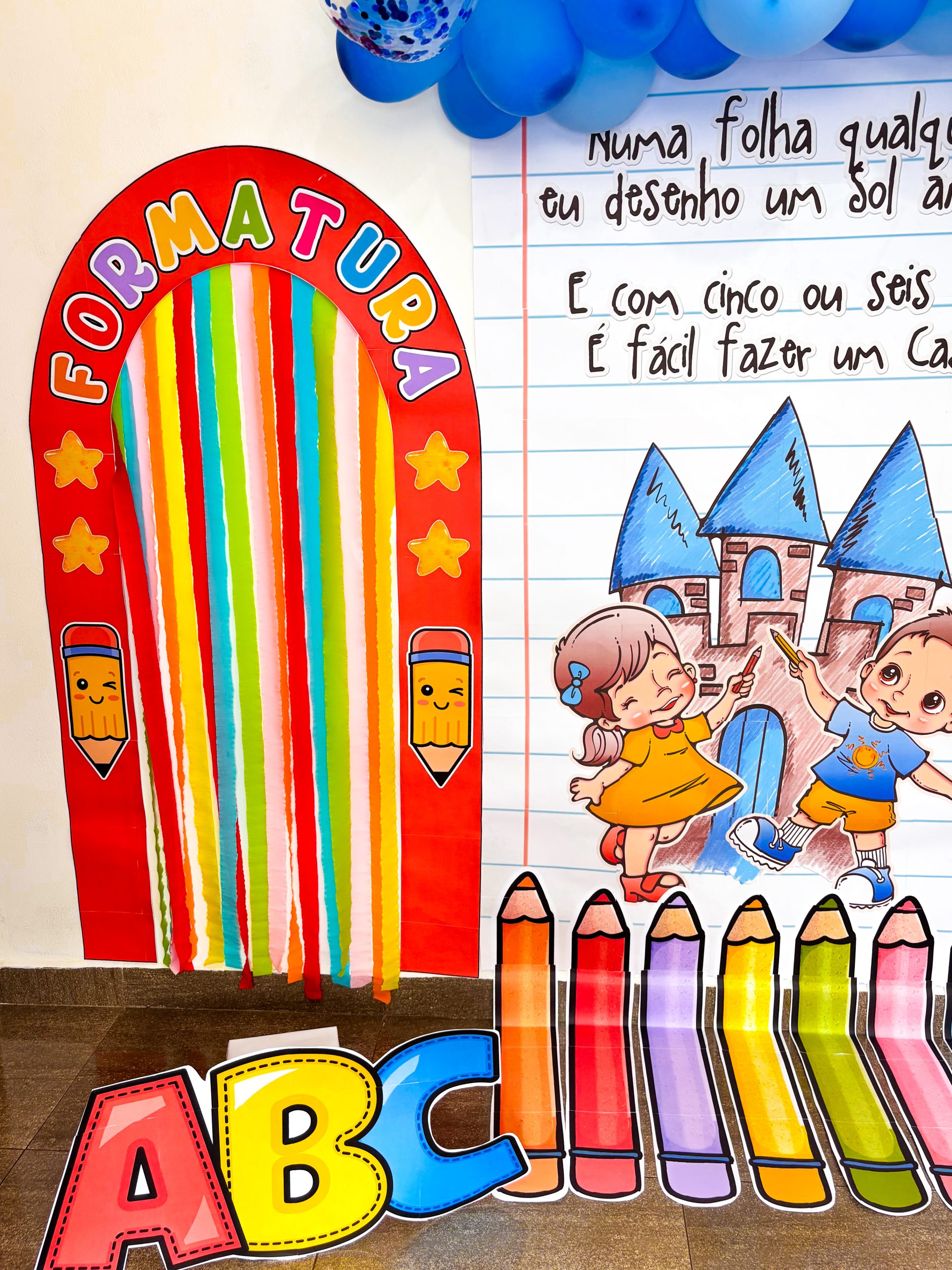 Cenário formatura aquarela - Imagem 5