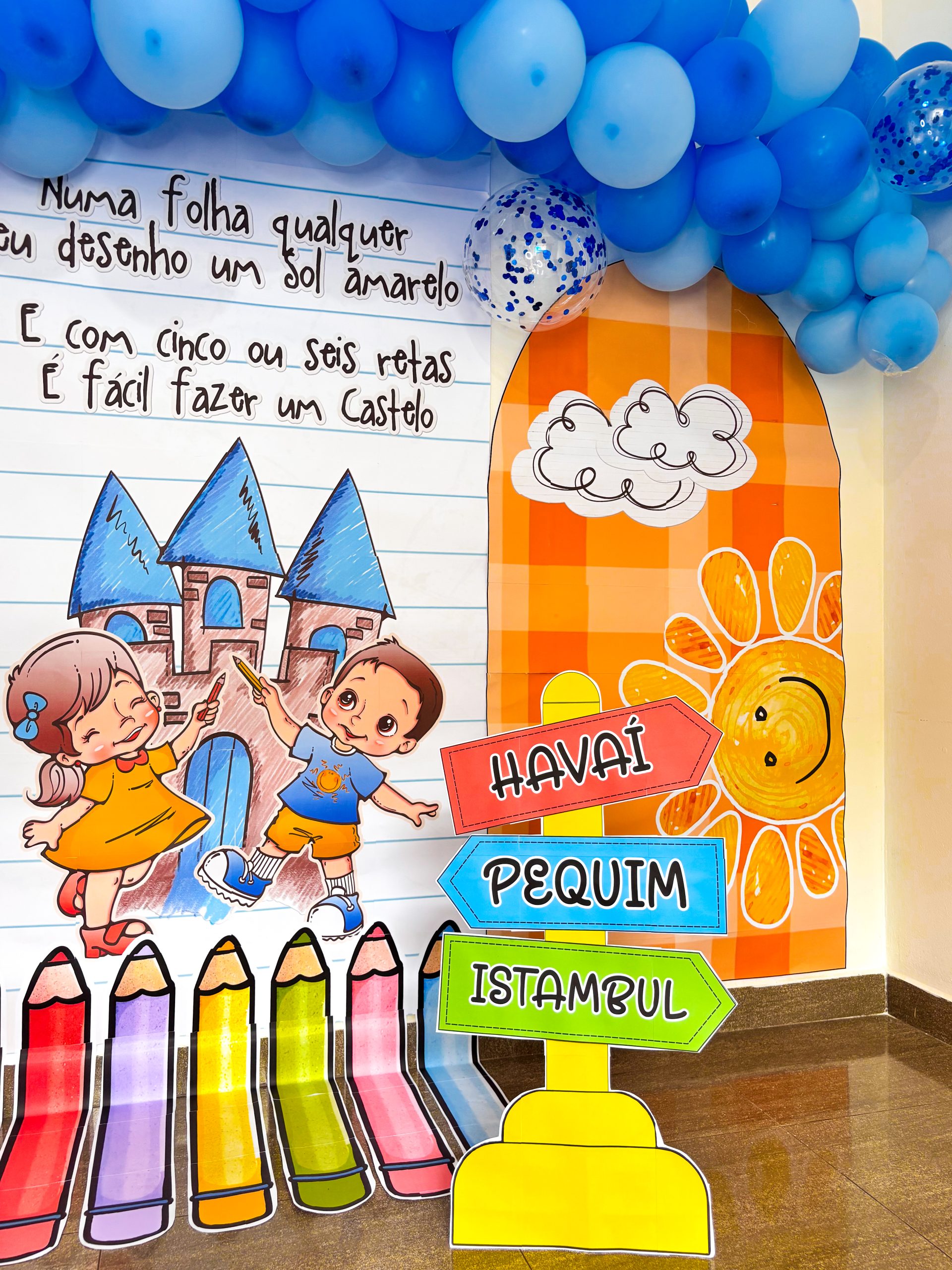 Cenário formatura aquarela - Imagem 7