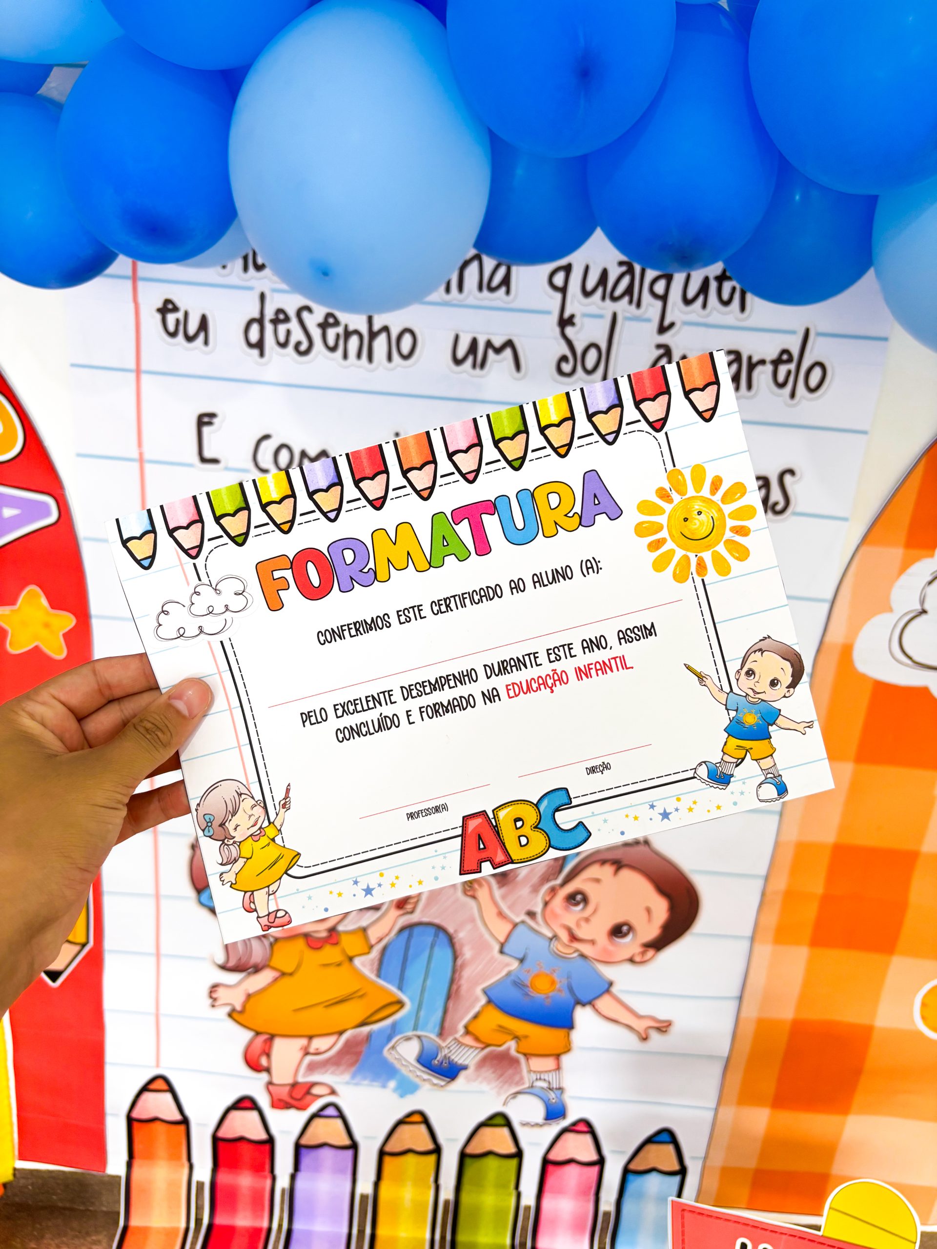 Cenário formatura aquarela - Imagem 10