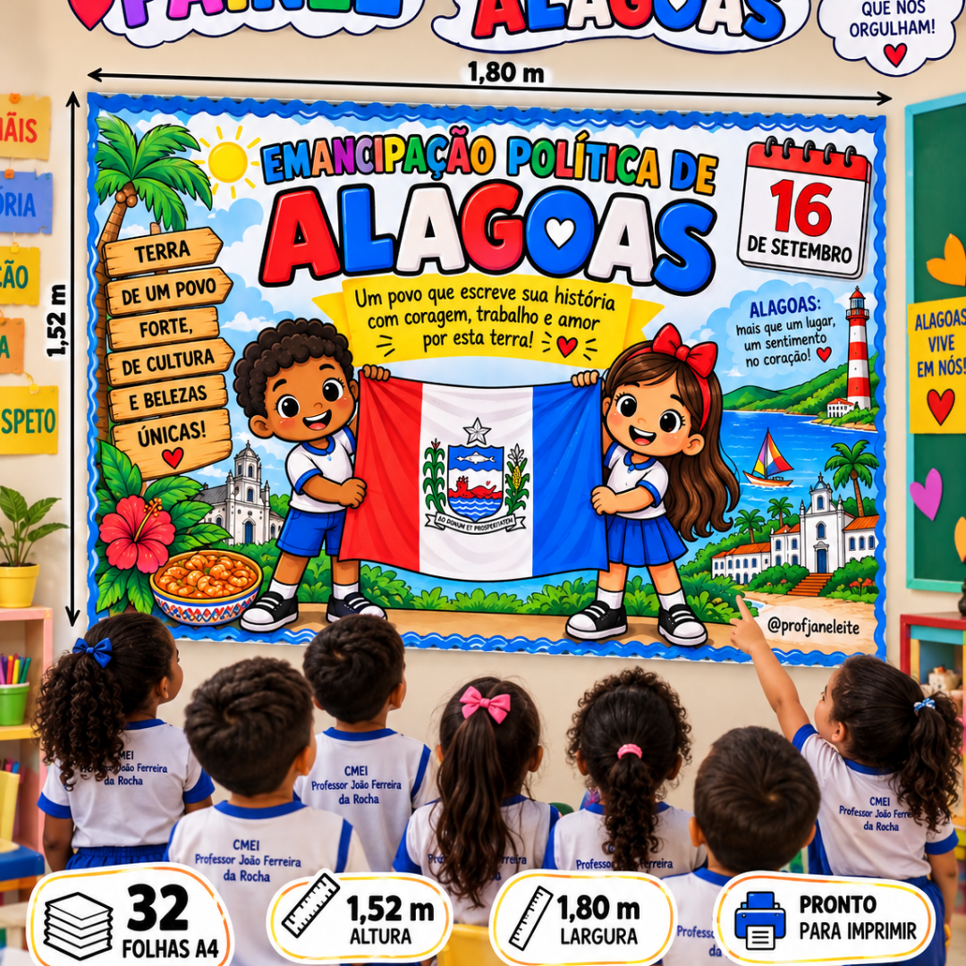Painel Emancipação Alagoas bandeira